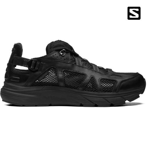 Black Salomon Techsonic Leather Advanced Women's Sneakers | IE PO3605